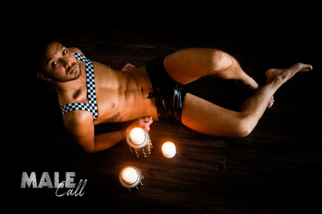 Intimate Male Photography by Candle Light