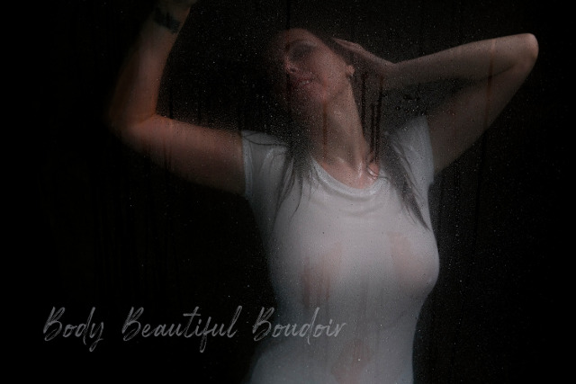 Wet Tshirt in the shower